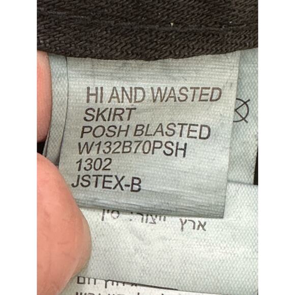 Ksubi black high & wasted jean mini skirt size 25 - 0 - Picture 5 of 15